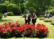 Hans en Britta van Hage op het Rozenconcours.